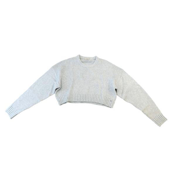 Aritzia Sunday Best Peggy Light Blue Merino Wool Blend Sweater NWOT - Picture 4 of 9